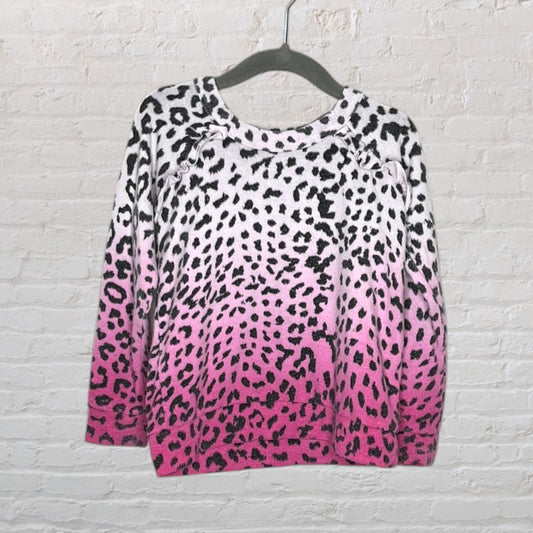 Chaser Ombre Leopard Print Sweater (3T)