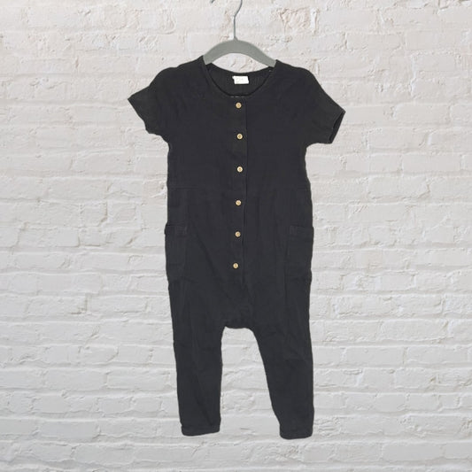 H&M Muslin Button-Down Pocket Romper (12-18)