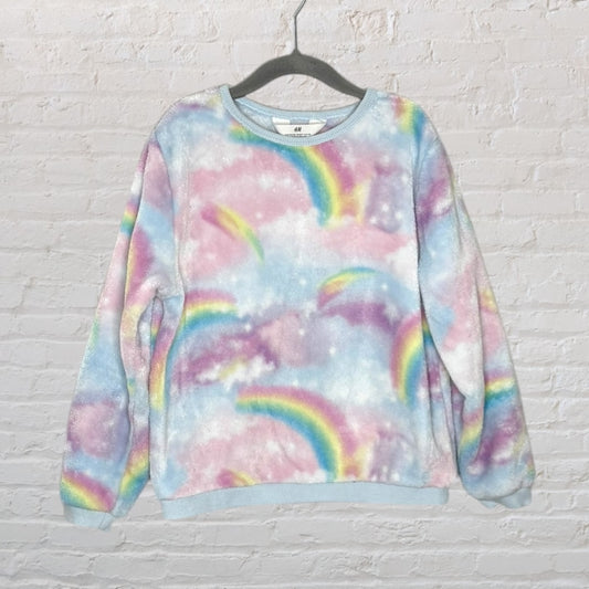 H&M Plush Rainbow Sweatshirt (6-7)