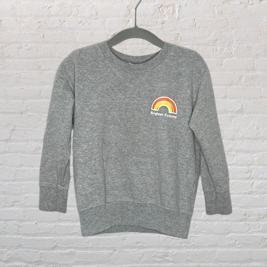 Rabbit Skins 'Brighter Futures' Rainbow Sweater (3T)