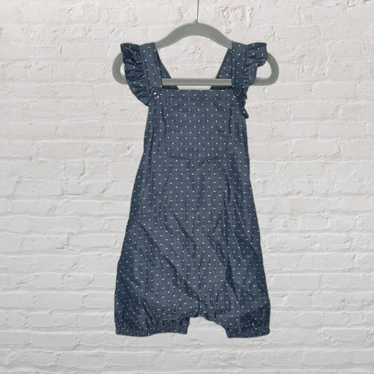Nest & Nurture Chambray Swiss Dot Romper (3T)