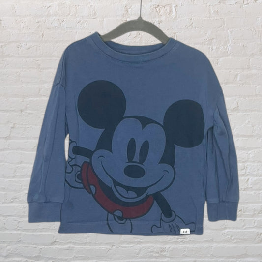 Gap X Disney Mickey Mouse 'Hello Friends' Long-Sleeve (2T)