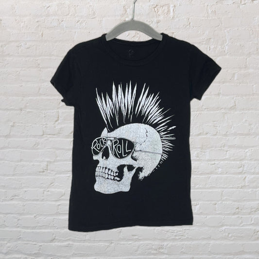 Lauren Moshi Rock & Roll Skull T-Shirt (4T)