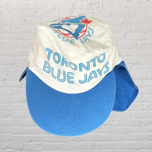 Vintage Toronto Blue Jays cap in white and blue with team logo and text on the front.