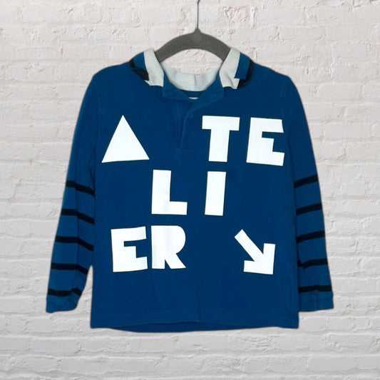 Jacadi 'Atelier Paris' Polo Long-Sleeve (3T)