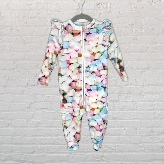 Romey Loves Lulu Marshmallow Ruffle Romper (12-18)