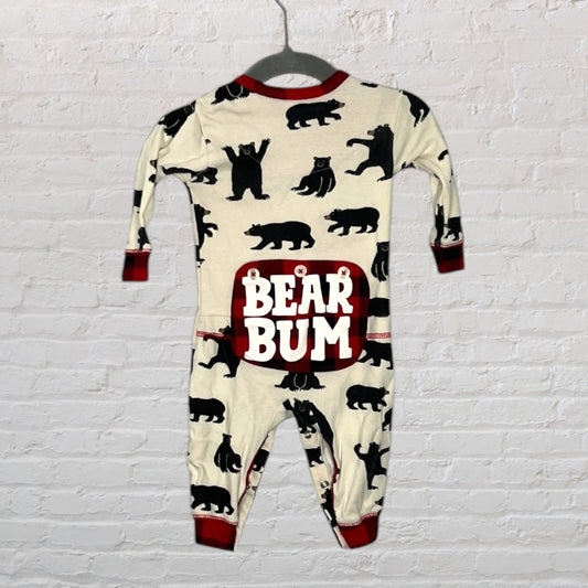 Little Blue House Bear Bum Snap Romper (3-6)