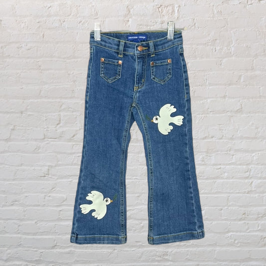 Mini Rodini x Wrangler Flair Dove Jeans (4-5)