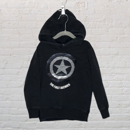Zara X Marvel 'The First Avenger' Flip Sequin Hoodie (7)