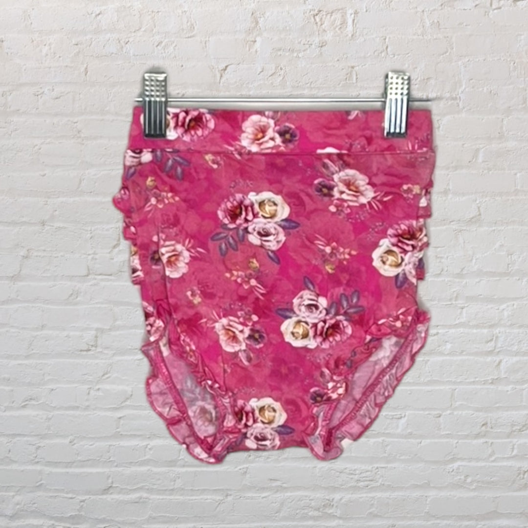 Posh Peanut Bamboo Floral Ruffle Bloomers (2T)