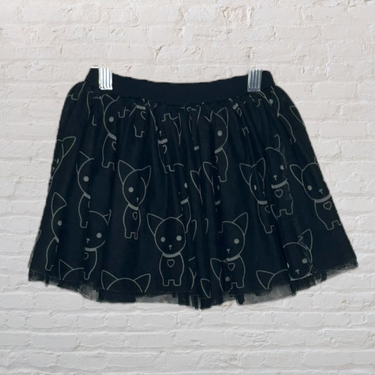 Huxbaby Dog Print Tulle Skirt (5T)