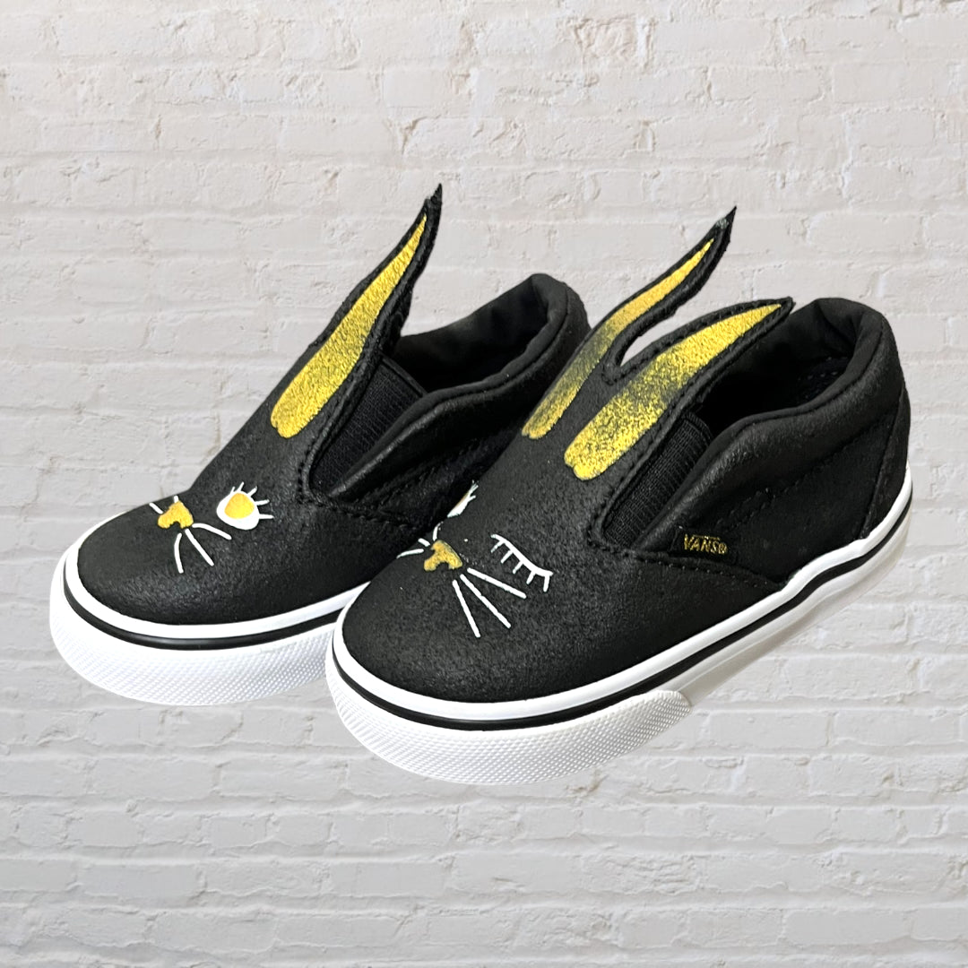 Vans Winking Cat Slip-Ons (4.5C)