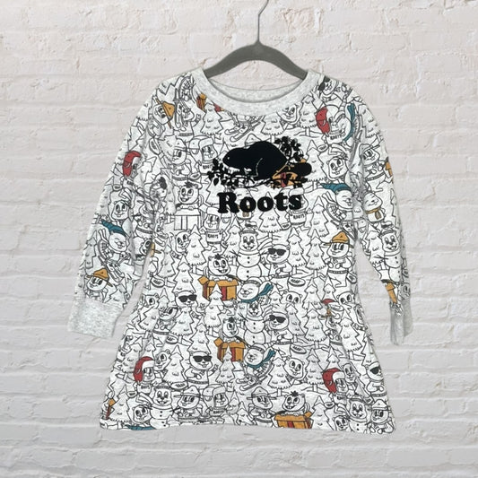 Roots Beaver Doodle Dress (4T)