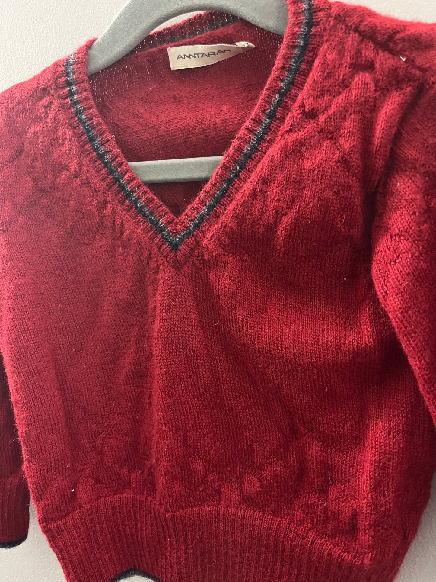 Anntarah 100% Baby Alpaca Textured Knit Sweater (12-18)*