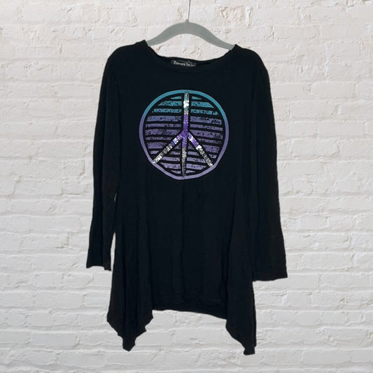 Flowers By Zoe Slouchy Peace Sign Swing Dress (5T)