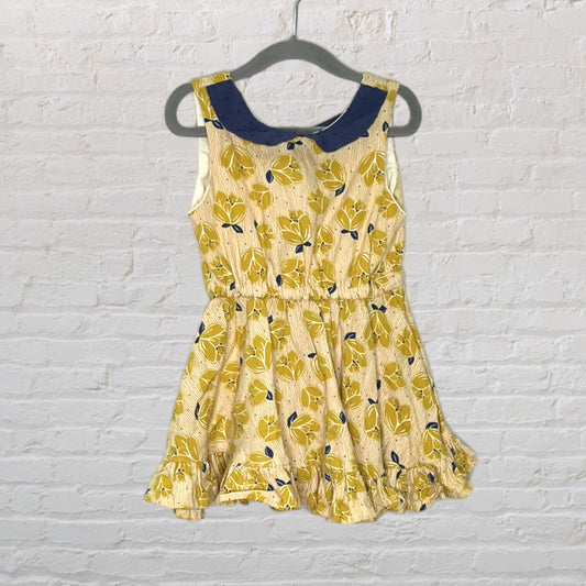 Sweet Beginnings Handmade Collared Floral Dress (3T)