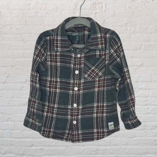 Root Plaid Flannel Shirt (3T)