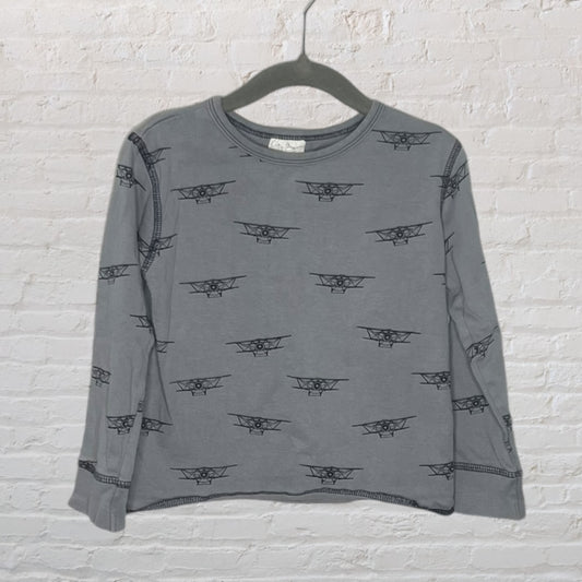 City Mouse Vintage Plane Long-Sleeve (2T)