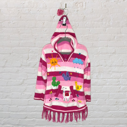 Chalmoda Peruvian Knit Hoodie Dress (4T)