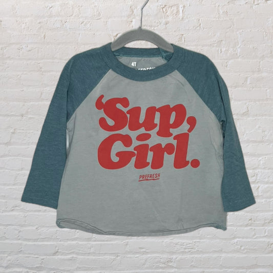 Prefresh 'Sup Girl' Raglan Long-Sleeve (4T)