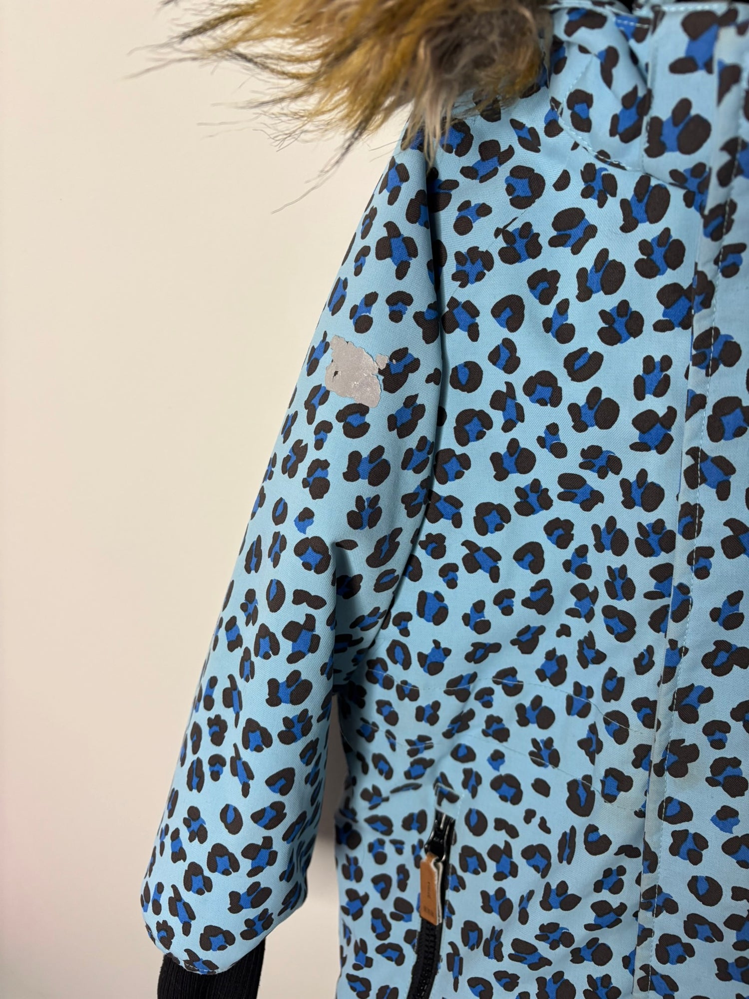 mini rodini leopard dress Mini Rodini Leopard Print Winter Coat (4-5) – Piece By Piece Kids