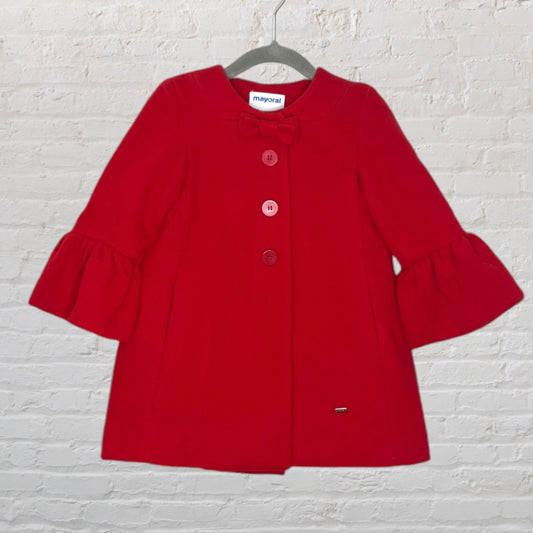 Mayoral Bell Sleeve Pea Coat (3T)