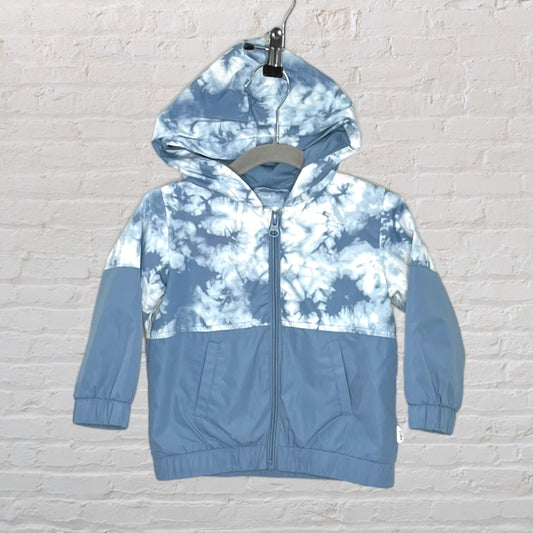 Miles Jersey-Lined Marbled Windbreaker (18M)