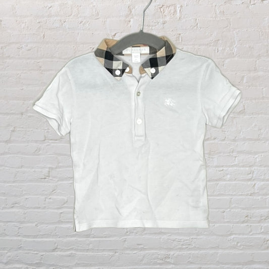 Burberry Classic Print Collar Polo Shirt (2T)