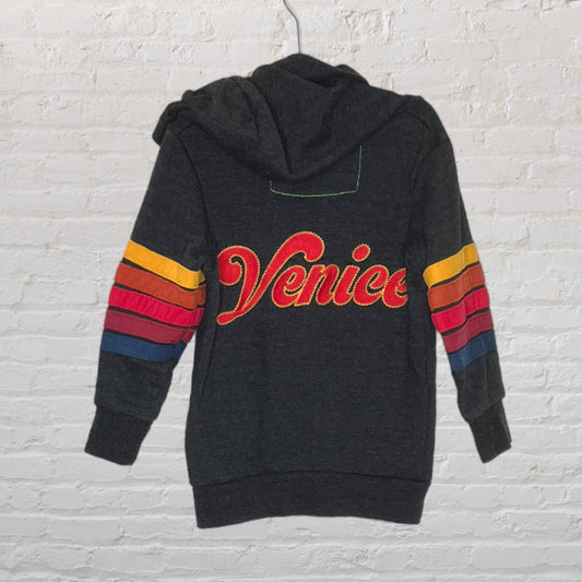 Aviator Nation 'Venice' Sleeve-Stripe Hoodie (3T)