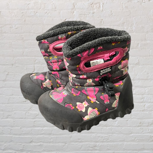 Bogs Owl Print Waterproof Snow Boots (Footwear 5)