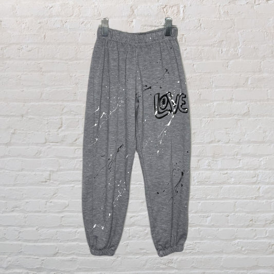 Firehouse 'Love' Paint Splatter Joggers (5-6)