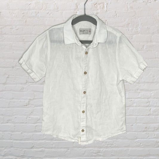 Zara Button-Down Linen Shirt (7)