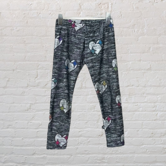 Terez Sparkle Heart Leggings (4-5)