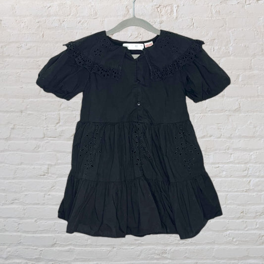 Zara Collared Eyelet Tiered Dress (4T)