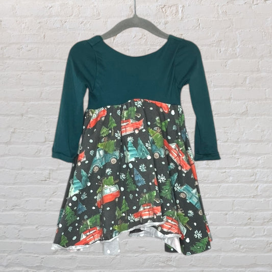 Spot The Elephant Christmas Tree Car Twirl Dress (2T)