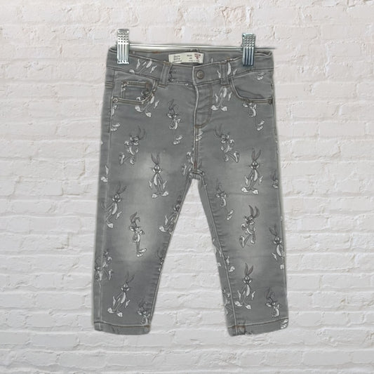 Zara X Looney Tunes Bugs Bunny Jeans (12-18)