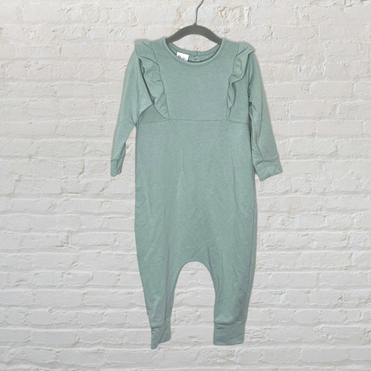 The Whimsical Fox Bamboo Blend Ruffle Romper (3T)