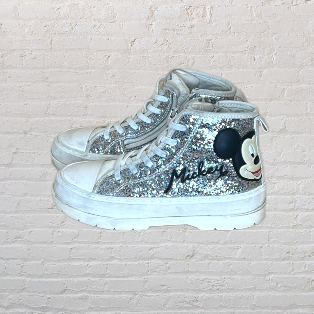 Glitter Mickey Mouse High-Top Sneakers - Footwear 12.5