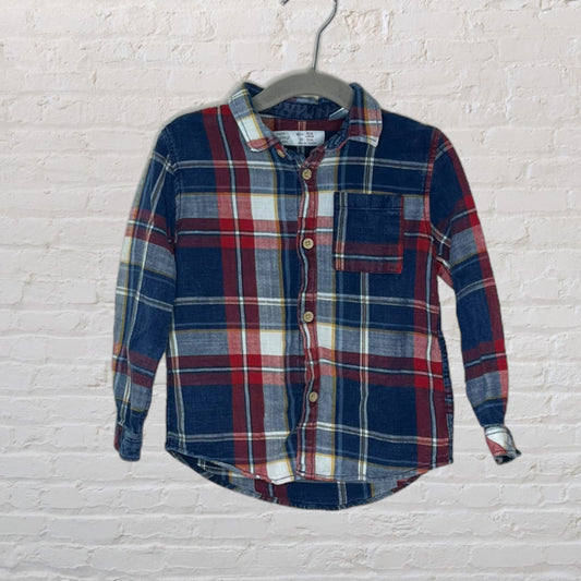 Zara Plaid Flannel Shirt (3T)