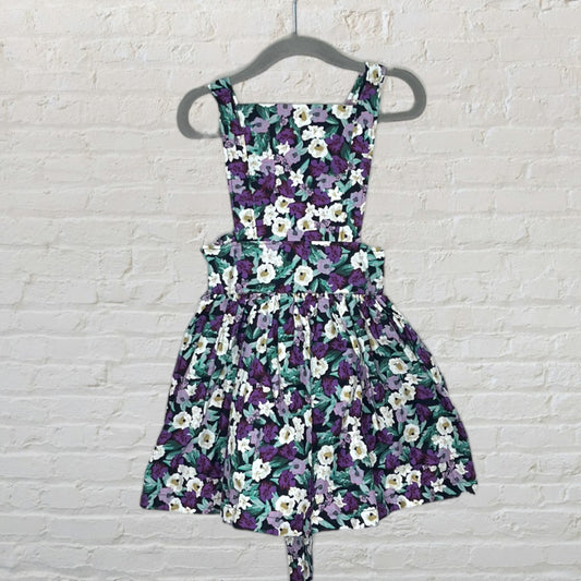 Nest & Nurture Floral Apron Dress (4T)