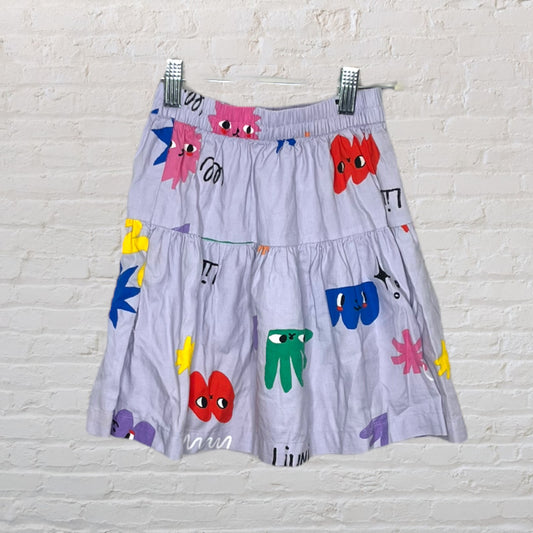 H&M X Liunic Abstract Tiered Skirt (4T)