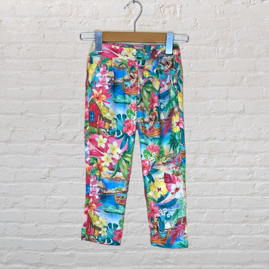Mayoral Hawaii Print Bow Pants (3T)