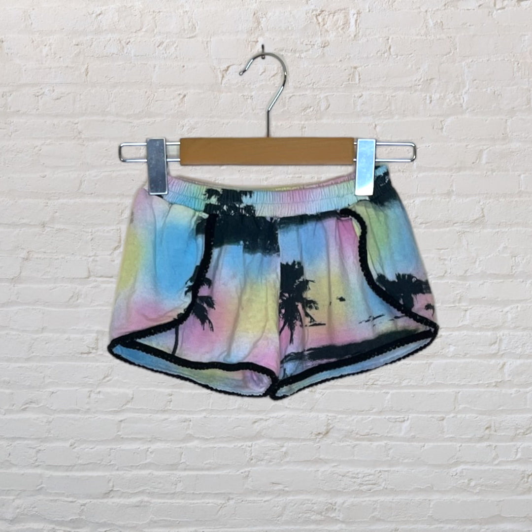 Flowers By Zoe Tie-Dye Palm Tree Shorts - 6