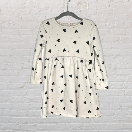 Zara Fleece-Lined Hearts Dress (4-5)