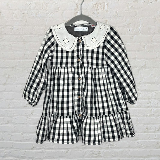 Zara Collared Gingham Dress (3T)