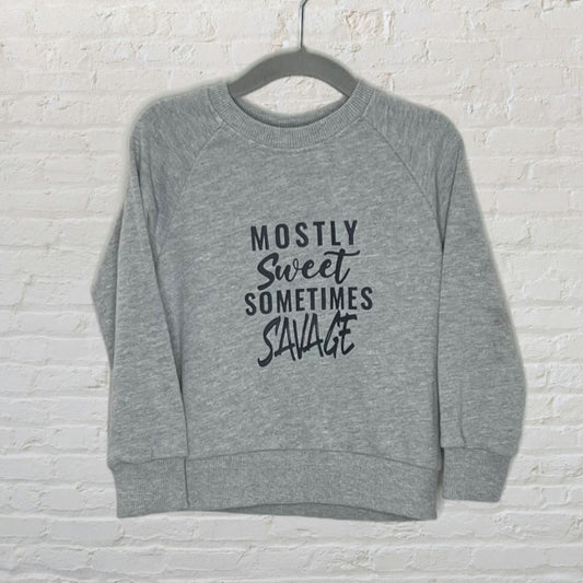 Cartwheels by Charlie Paige 'Mostly Sweet Sometimes Savage' Sweater (2T)