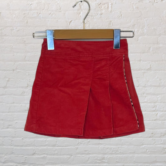 Burberry Pleated Corduroy Skirt (4T)