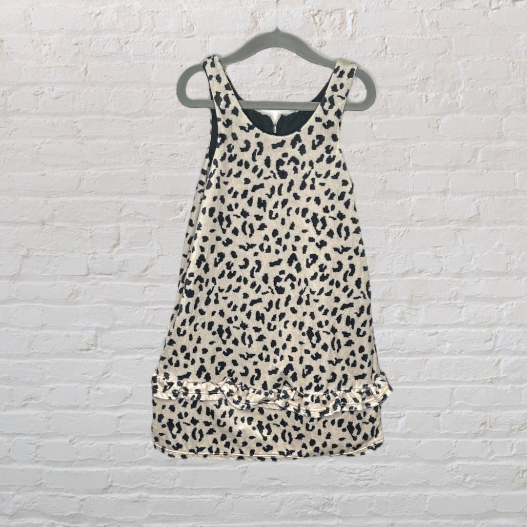Pippa & Julie Plush Leopard Print Ruffle Dress (5T)