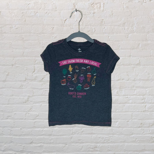 Roots 'Eat Farm Fresh' Veggies T-Shirt (3T)