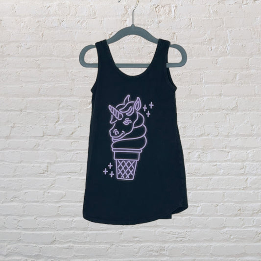Tiny Whales Neon Unicorn Dress (2T)